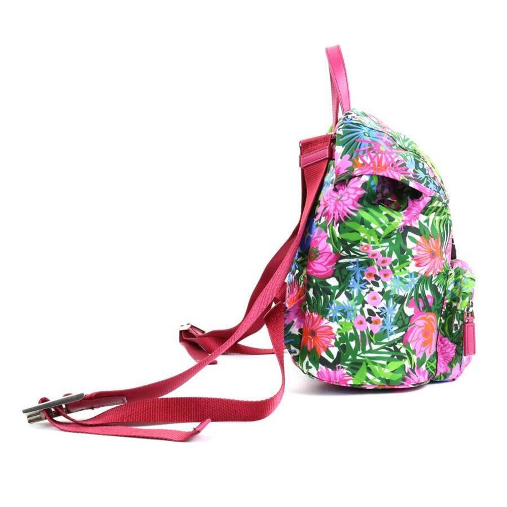 Prada Flower Multicolor Botanical Pink Backpack